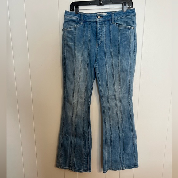 Free People, Wide Leg High Rise Jeans,‎ Size W 30 - Picture 1 of 8